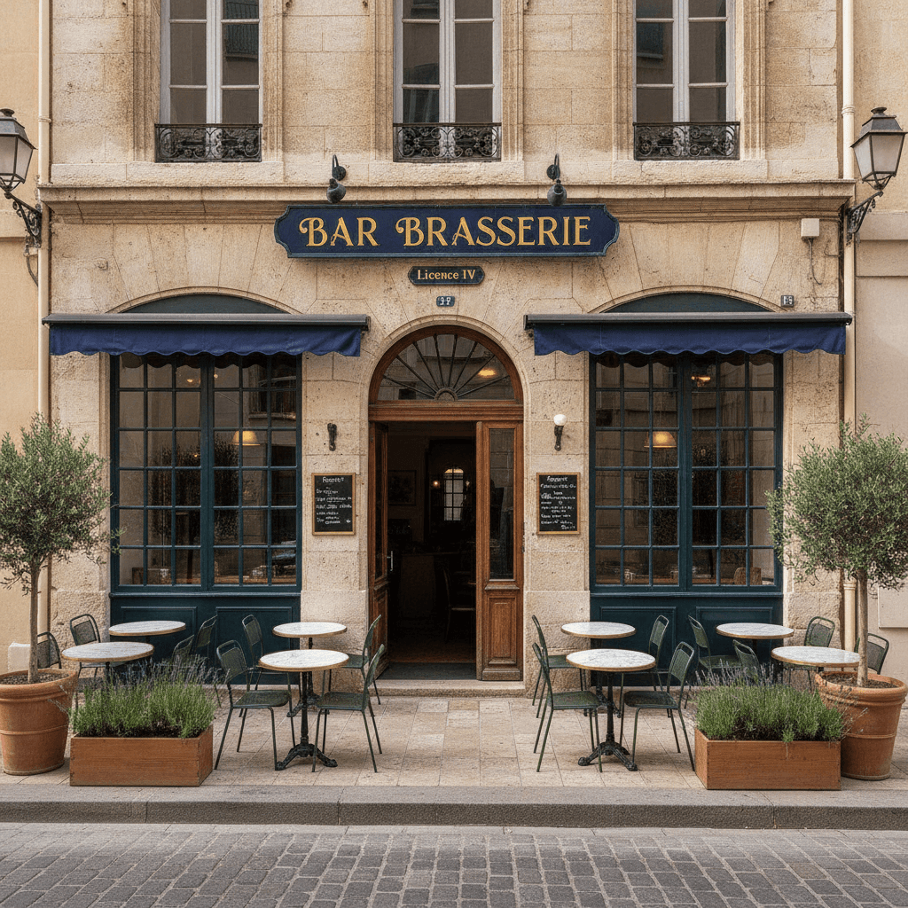 Bar-brasserie 230m² à Marseille : terrasse - licence IV