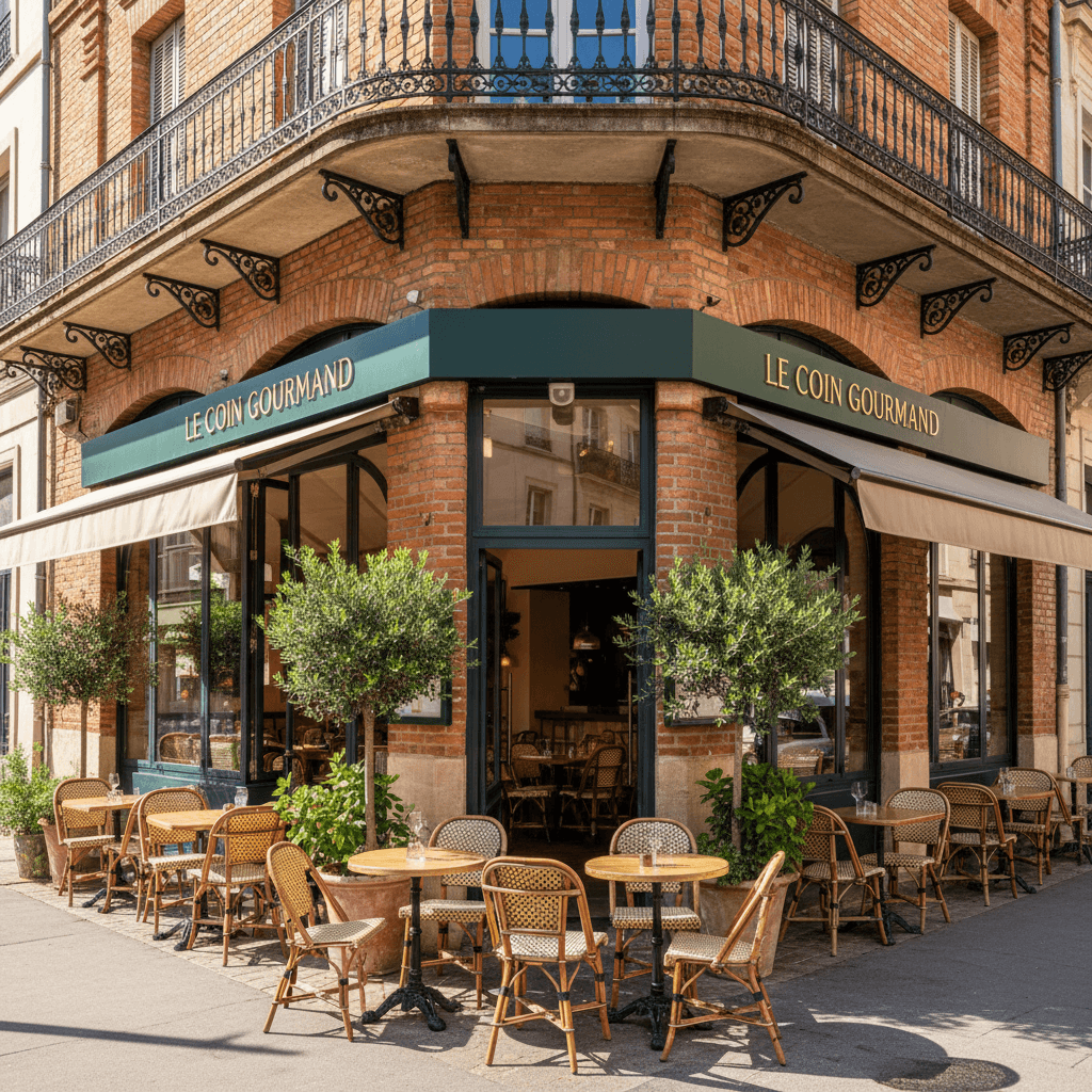 Restaurant à Toulouse : terrasse - extraction