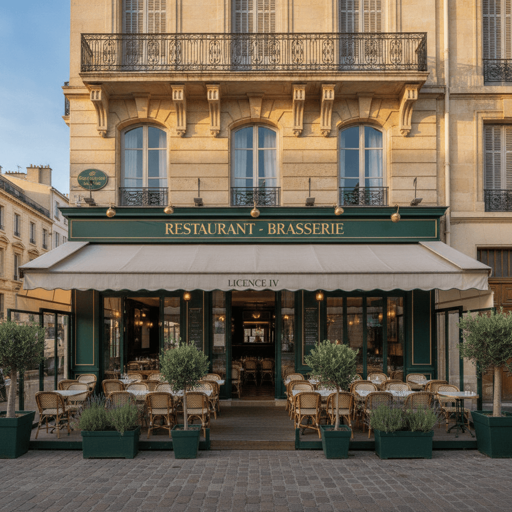 Restaurant à Marseille : terrasse - licence IV