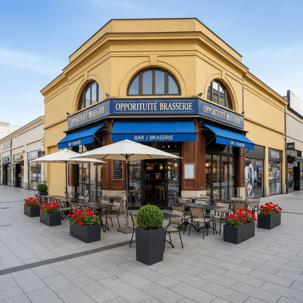 Bar-brasserie à Grenoble : terrasse - licence IV