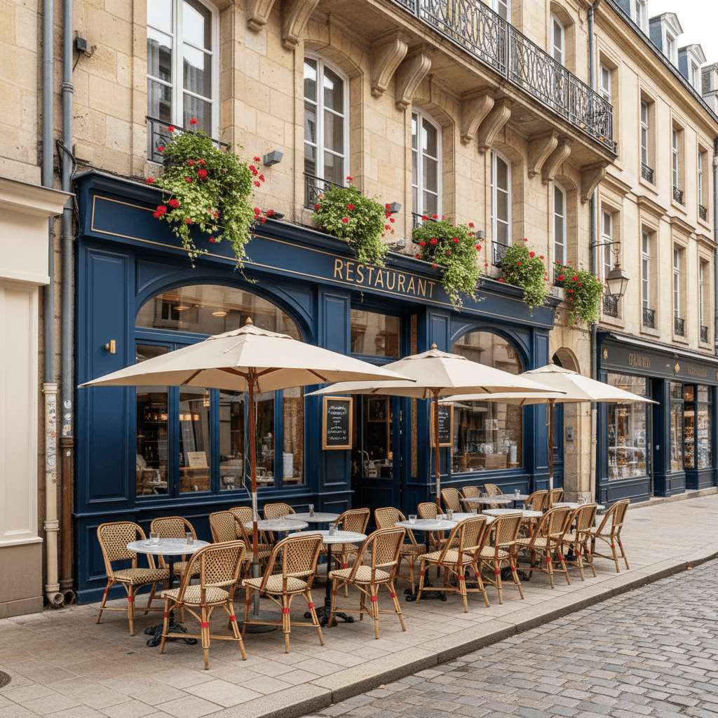 Restaurant 95m² à Nantes : terrasse