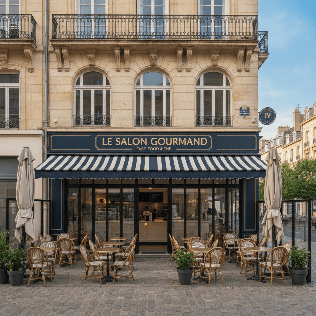 Fast-food 110m² à Nantes : terrasse - licence IV