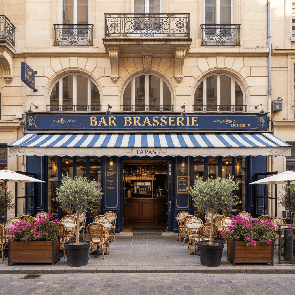 Bar-brasserie à Montpellier : terrasse - licence IV