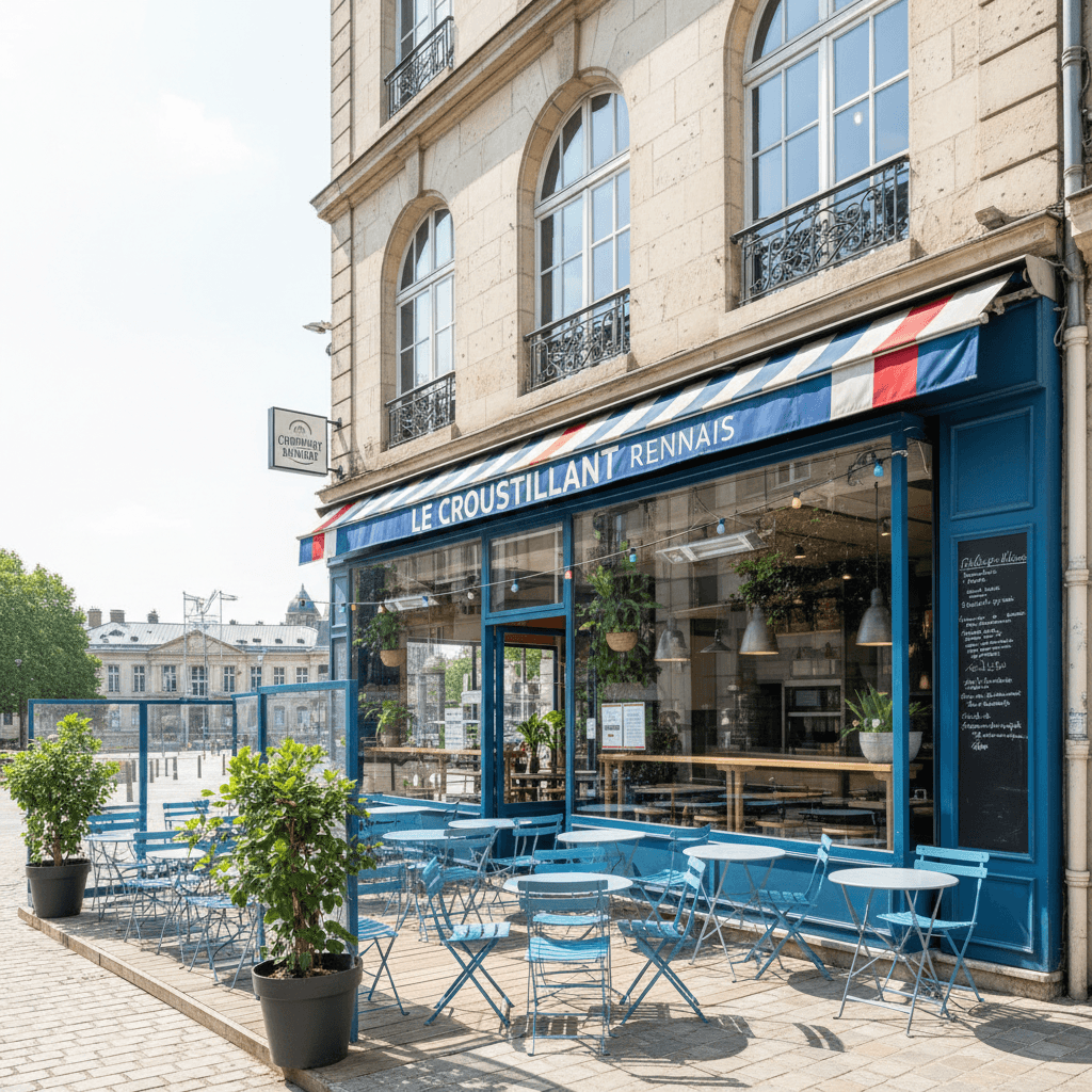 Fast-food à Rennes : terrasse