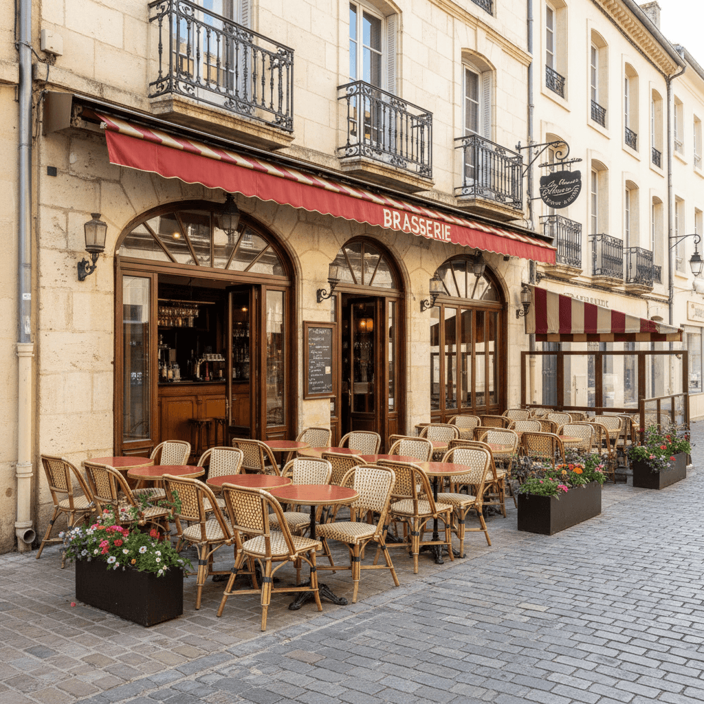 Bar-brasserie 130m² à Montpellier : terrasse - licence IV