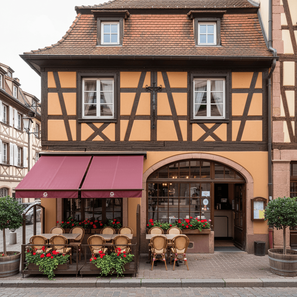 Restaurant 65m² à Strasbourg : terrasse - licence IV