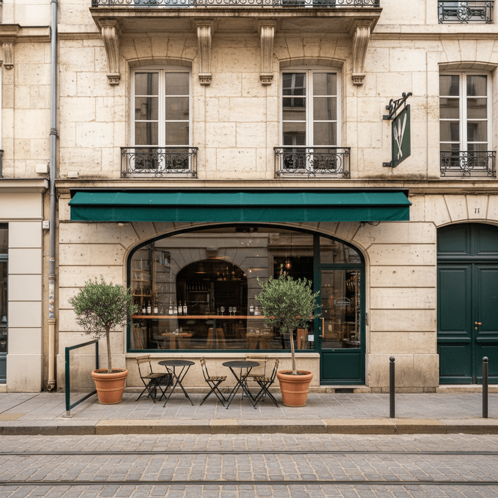Restaurant 74m² à Grenoble : terrasse - licence IV