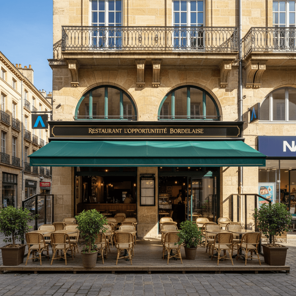 Restaurant à Bordeaux : terrasse - licence IV