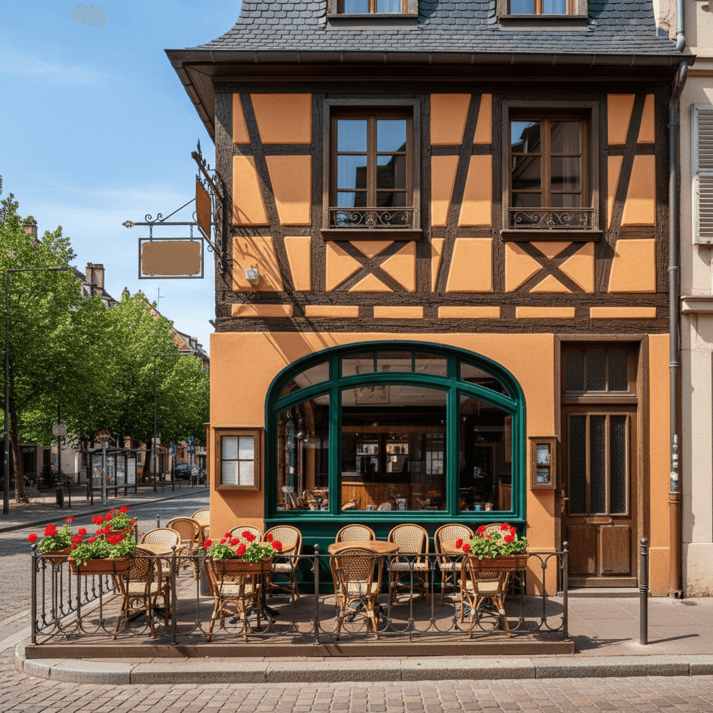 Restaurant 60m² à Strasbourg : terrasse - licence IV