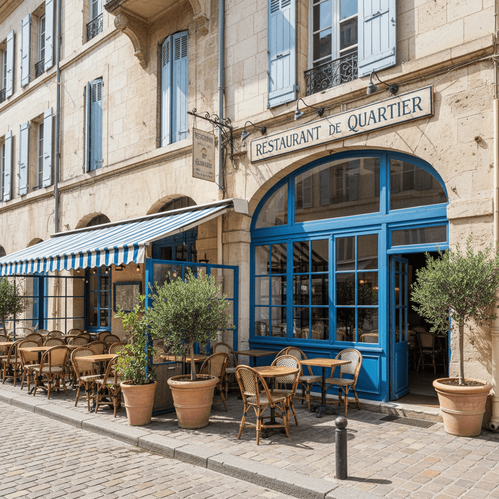 Restaurant 80m² à Marseille : terrasse - licence IV