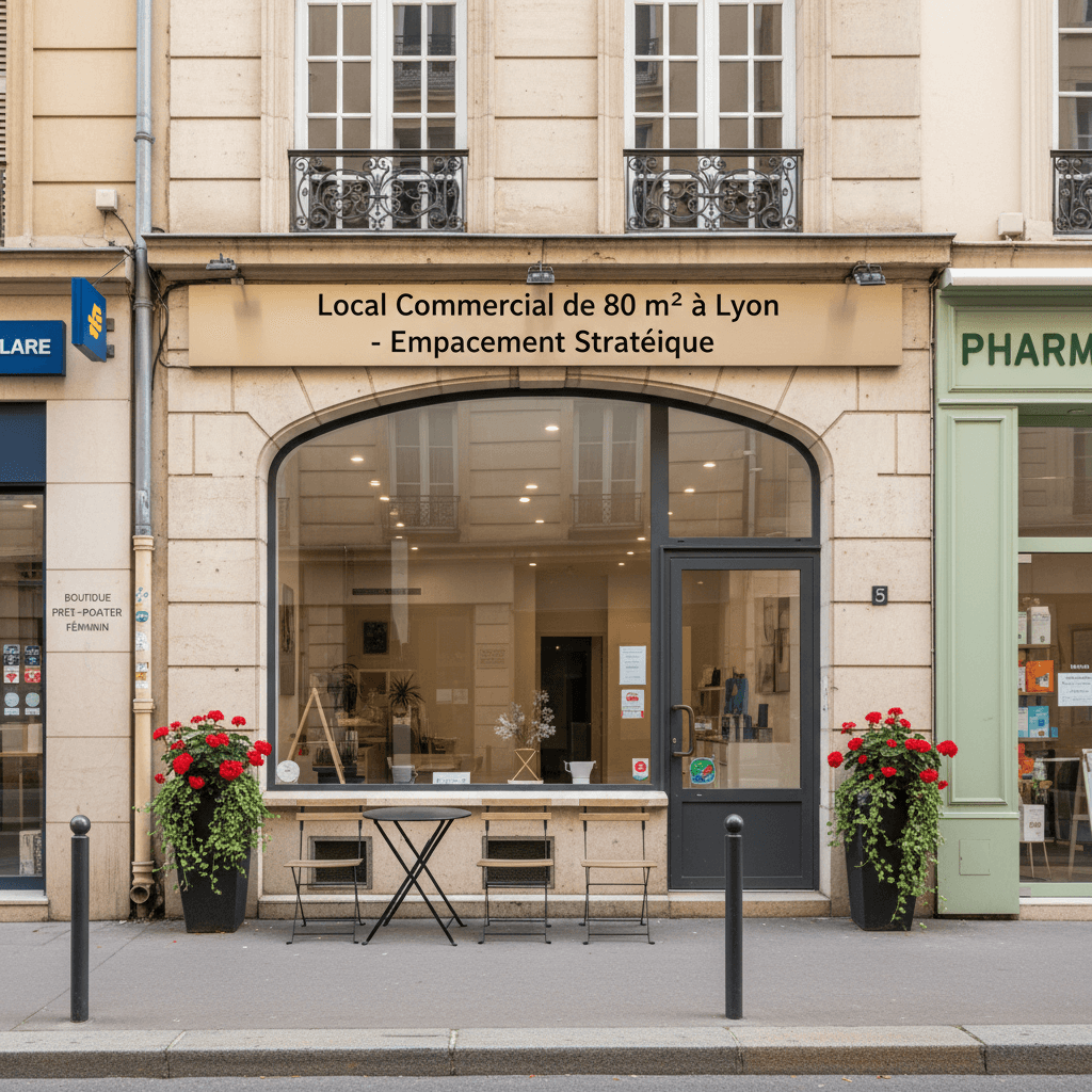 Local Commercial de 80 m² à Lyon - Emplacement Stratégique