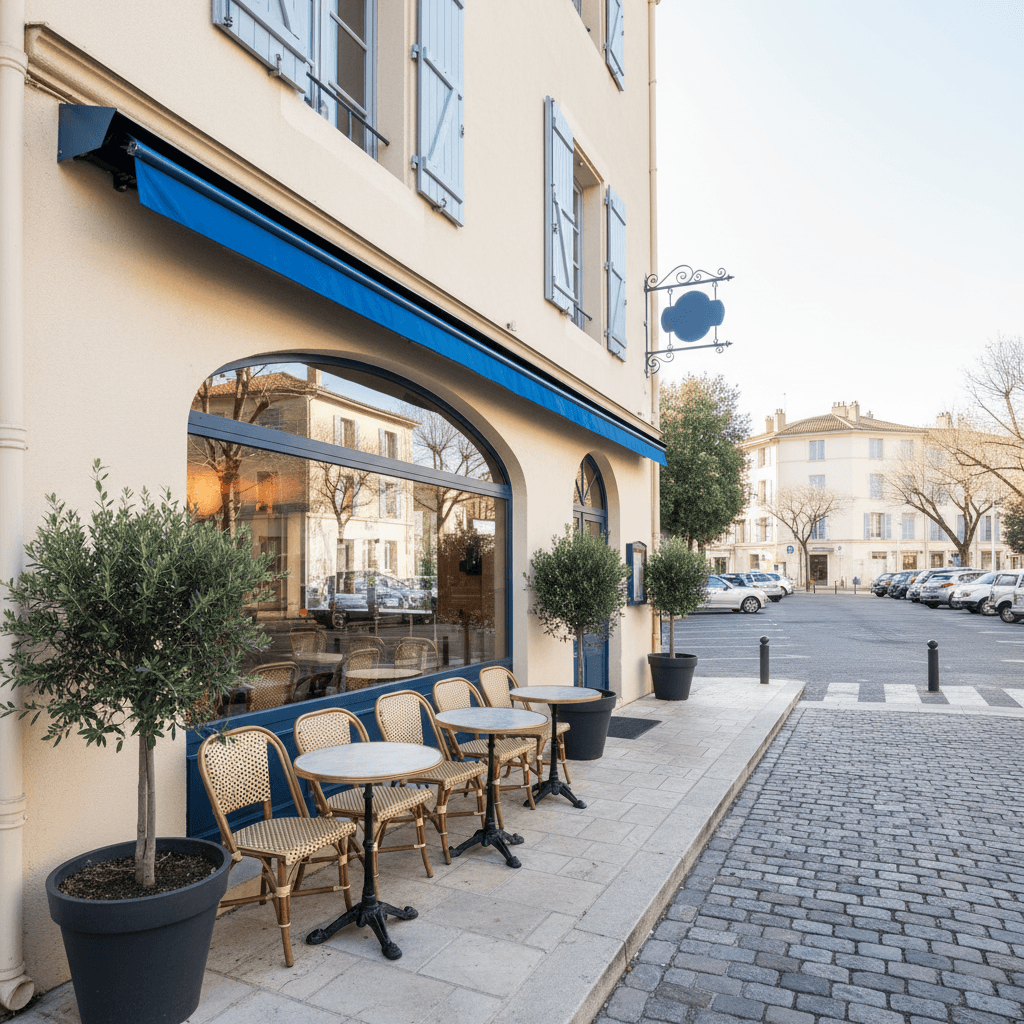 Restaurant 45m² à Marseille : terrasse - licence IV