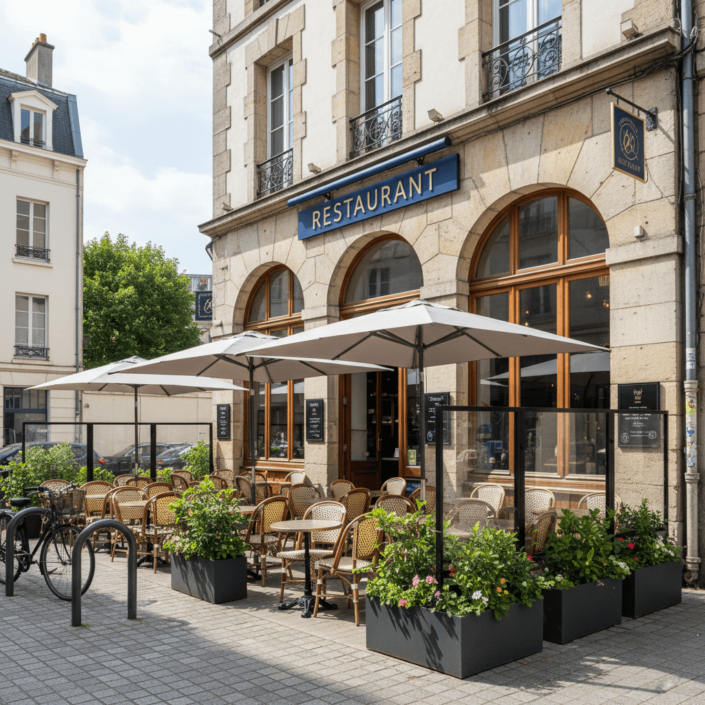 Restaurant à Nantes : terrasse - licence IV