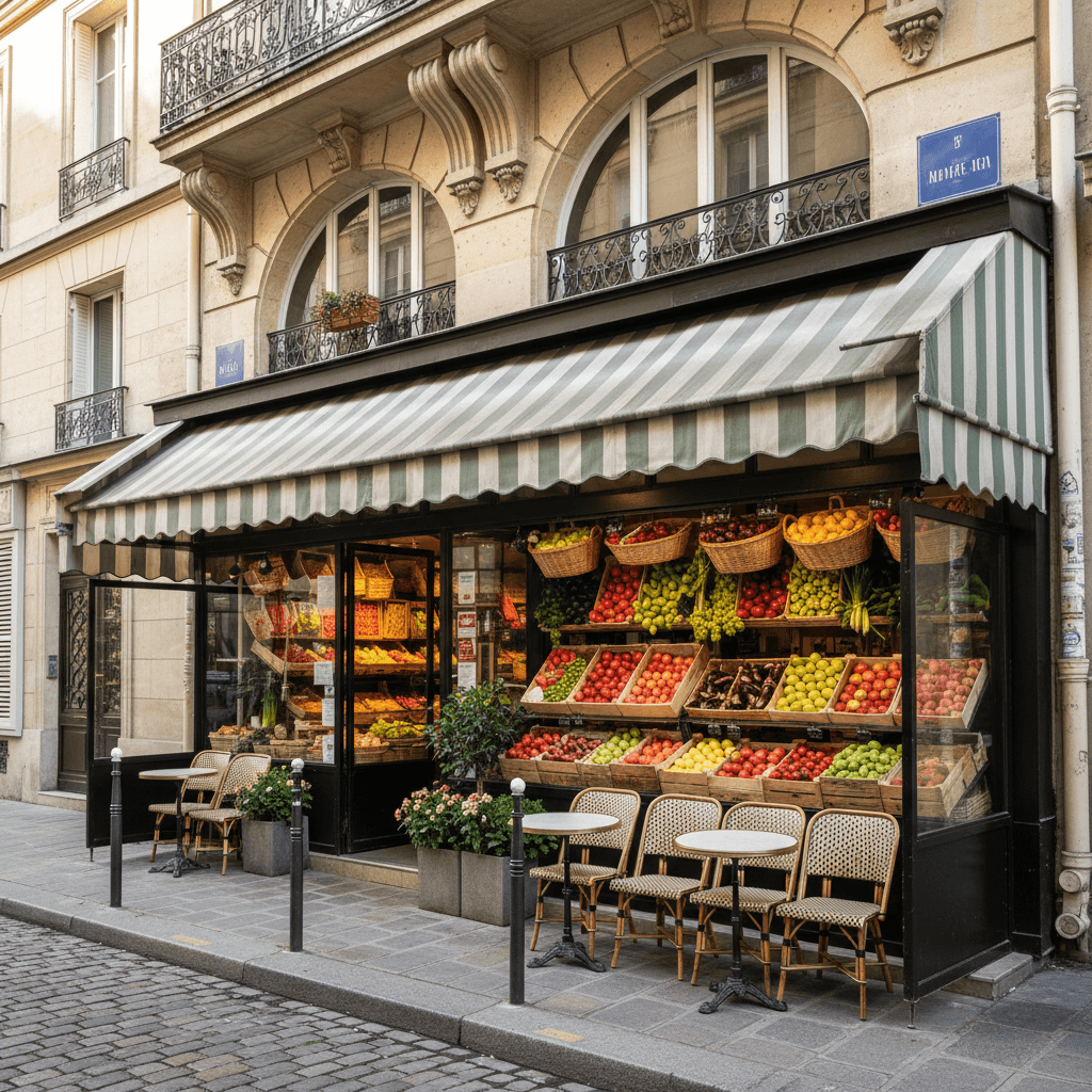 Local commercial idéal pour fruits et légumes à Paris