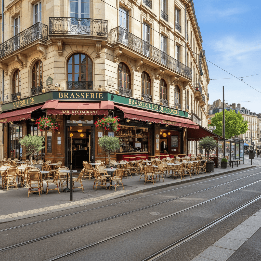 Bar-brasserie 200m² à Bordeaux : terrasse - licence IV