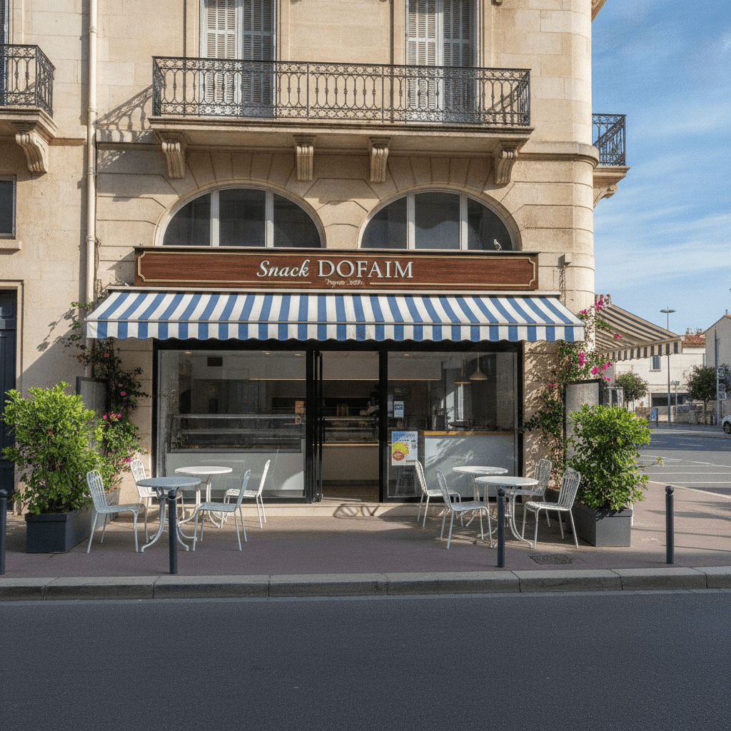 Snack 90m² à Marseille : terrasse - extraction