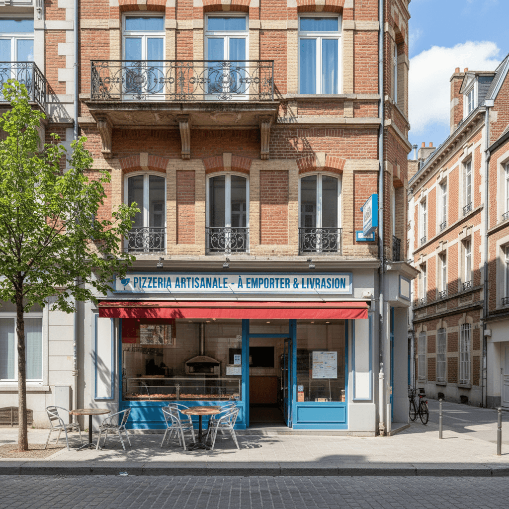 Fast-food à Lille : terrasse - extraction