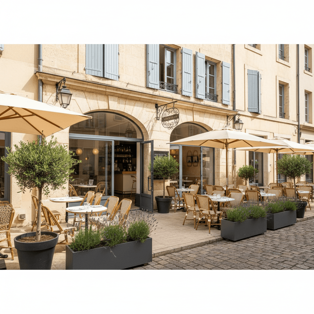 Restaurant 100m² à Aix-En-Provence : terrasse - licence IV