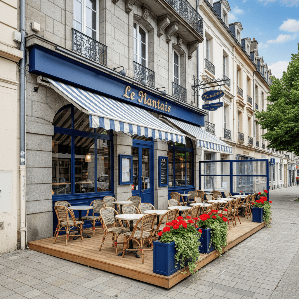Bar-brasserie 100m² à Nantes : terrasse - licence IV