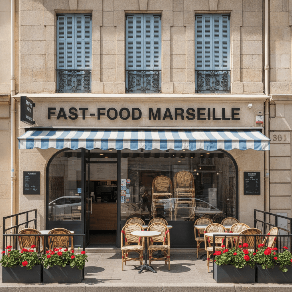 Fast-food 186m² à Marseille : extraction