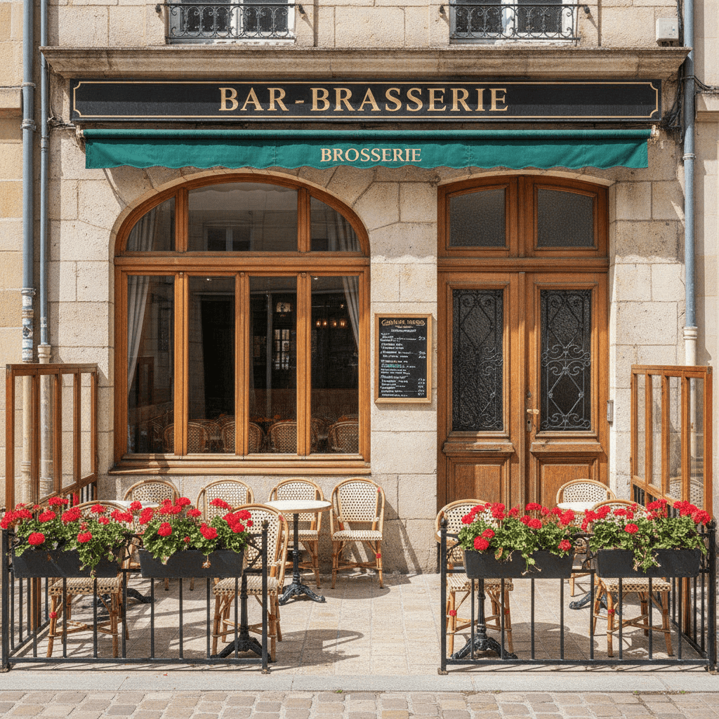 Bar-brasserie 70m² à Angers : terrasse - licence IV