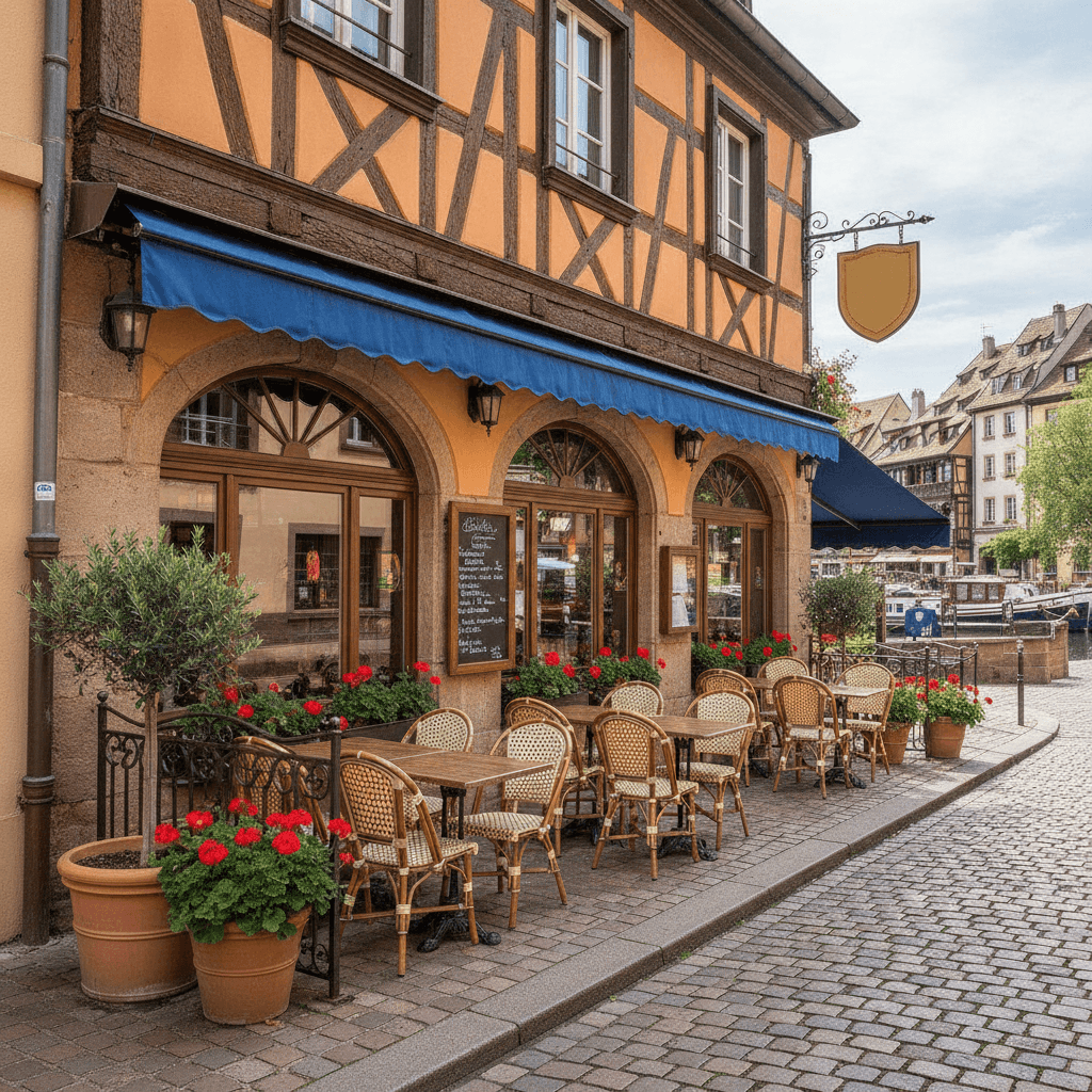 Restaurant 65m² à Strasbourg : terrasse