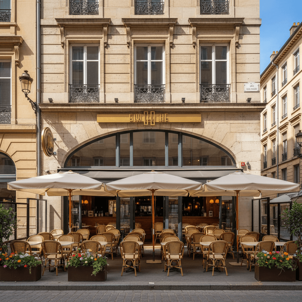 Restaurant 200m² à Lyon : terrasse - extraction