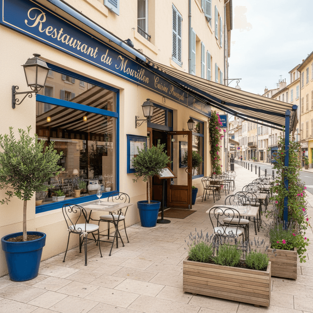 Restaurant à Toulon : terrasse - extraction