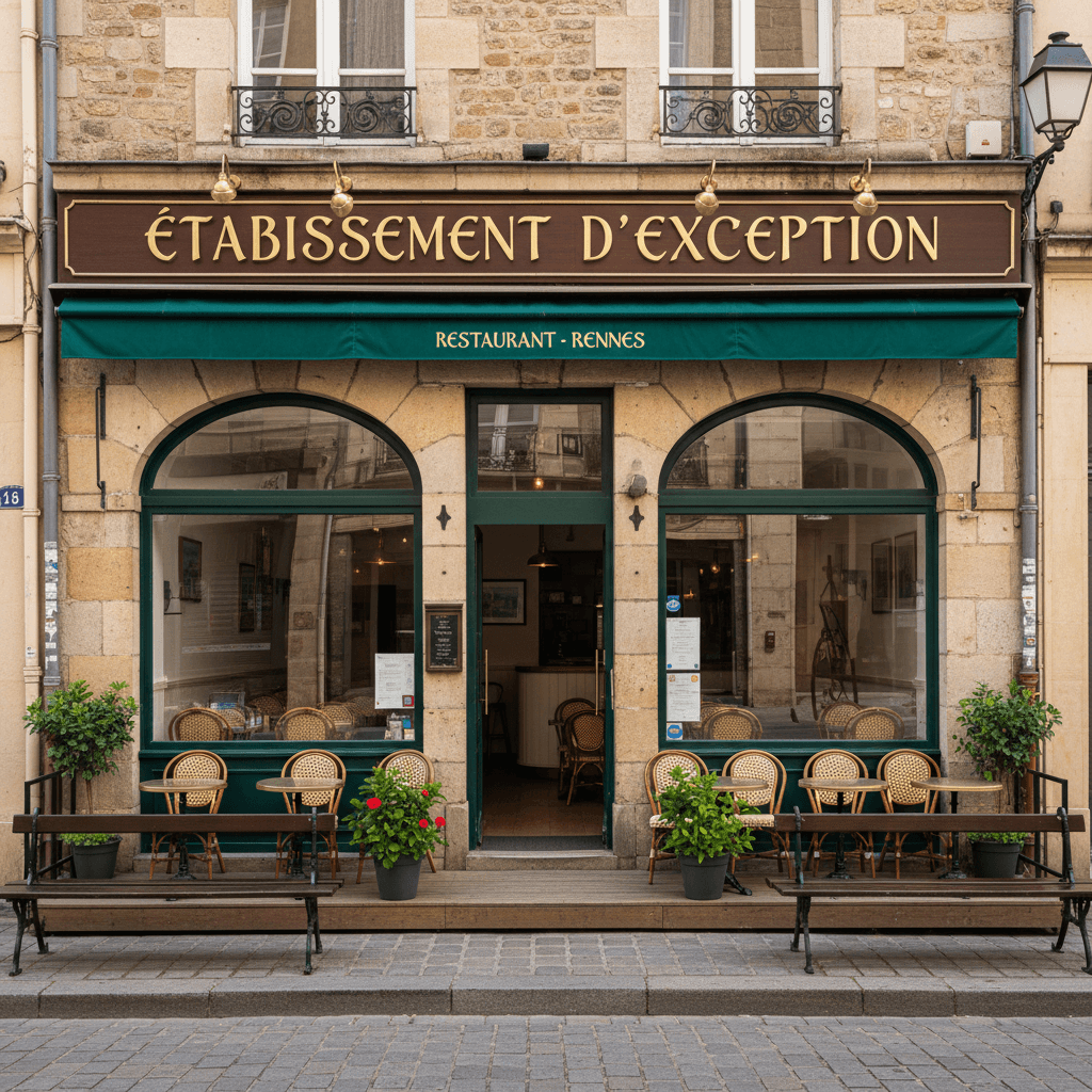 Restaurant à Rennes : terrasse - extraction