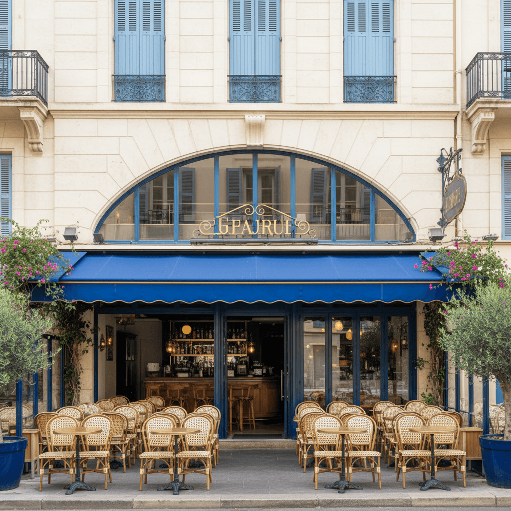 Restaurant à Marseille : terrasse - licence IV