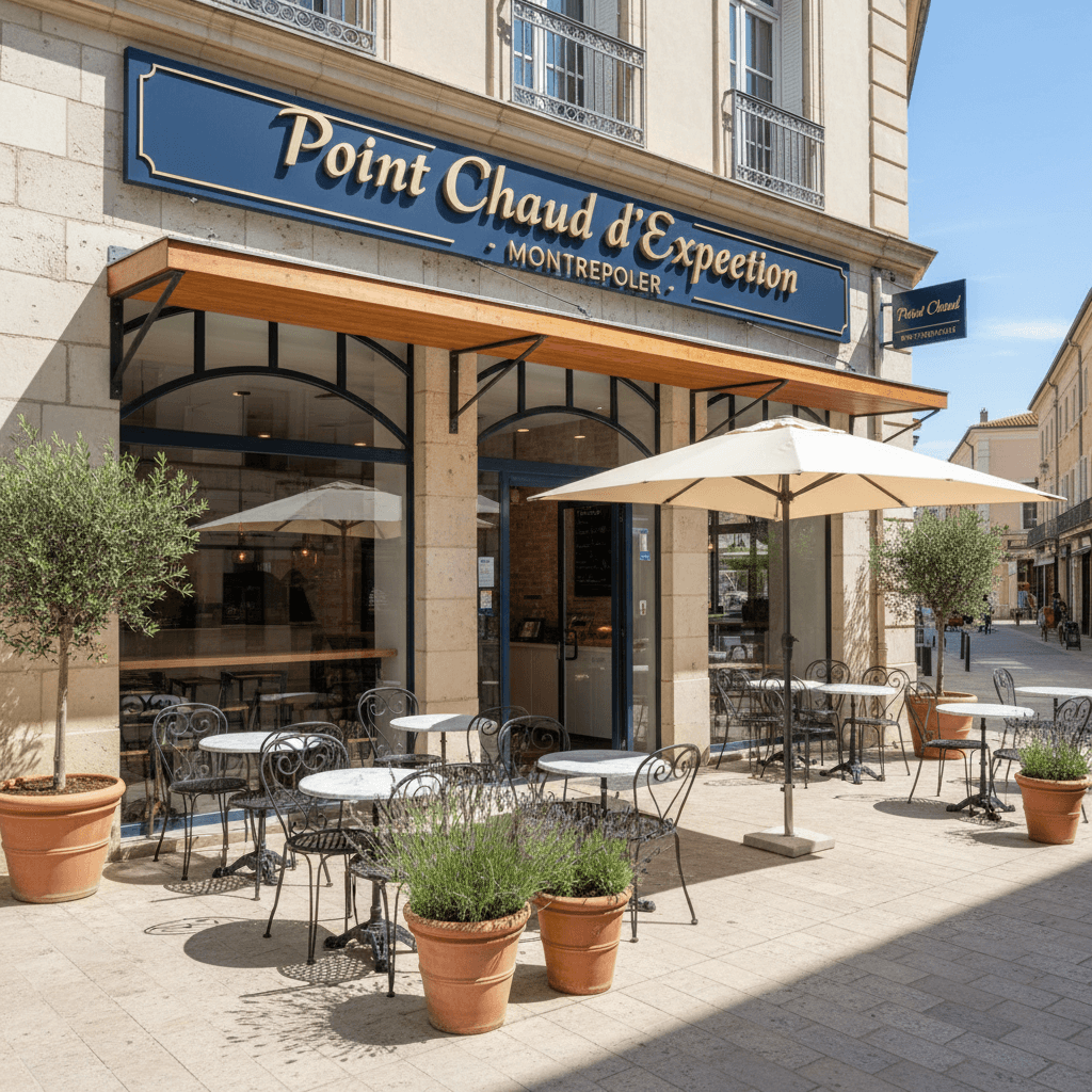 Fast-food 80m² à Montpellier : terrasse - extraction