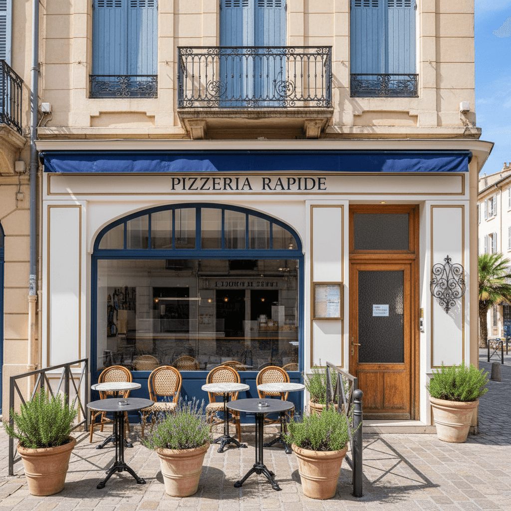 Fast-food à Toulon : terrasse - licence IV