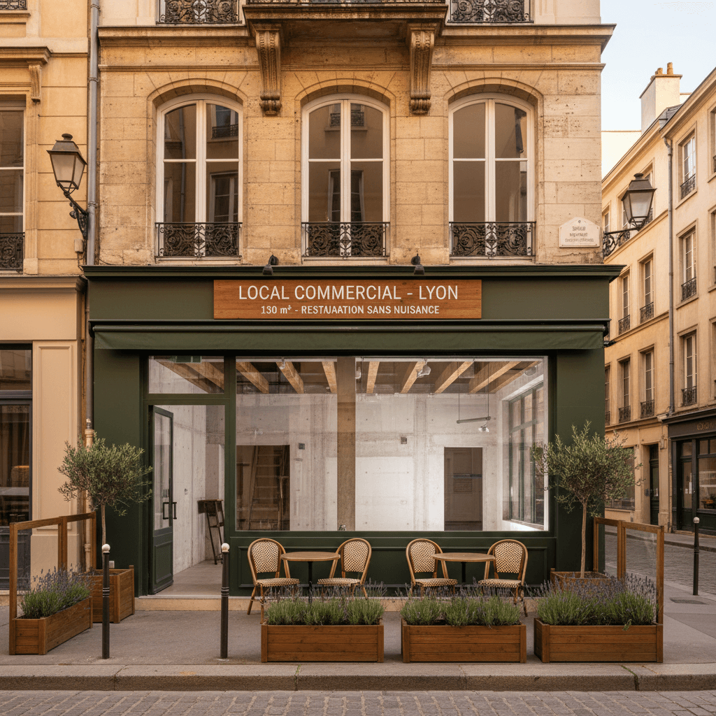 Local Commercial de Restauration à Lyon - 130 m²