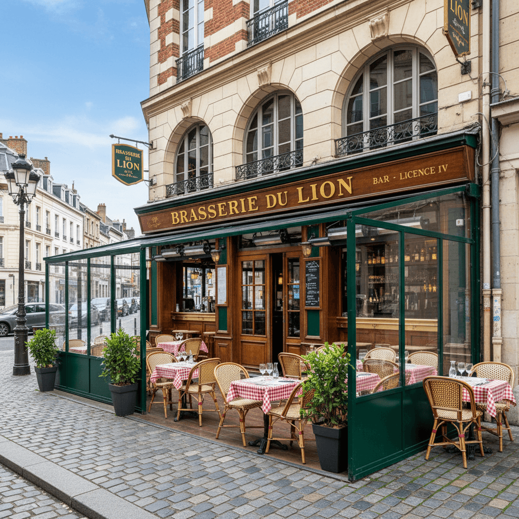 Bar-brasserie à Lille : terrasse - licence IV