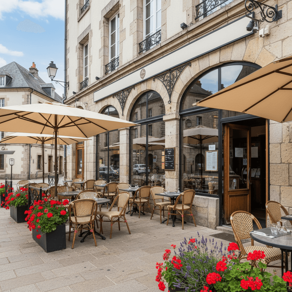Restaurant à Montbrison : terrasse - licence IV