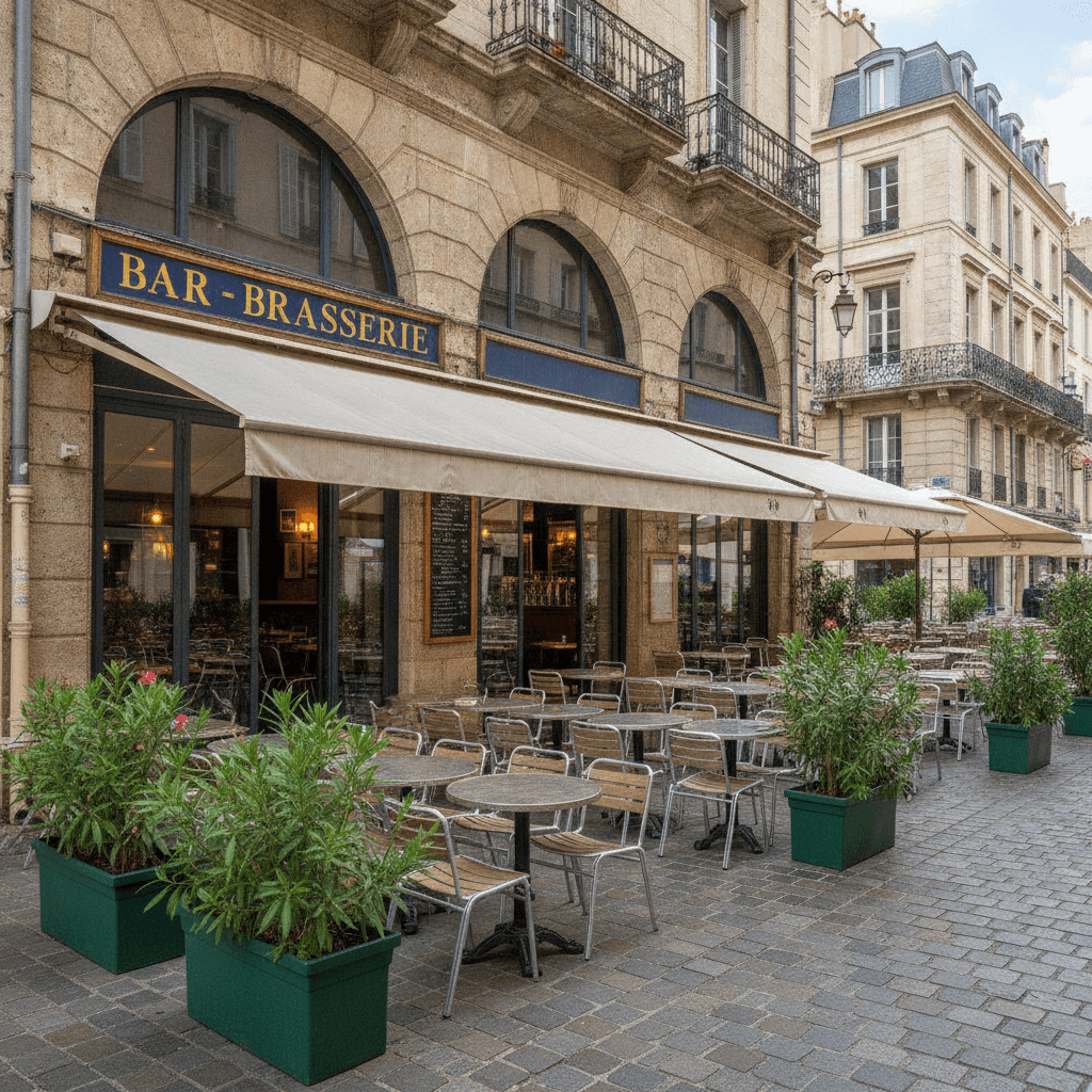 Bar-brasserie 25m² à Toulon : terrasse - licence IV