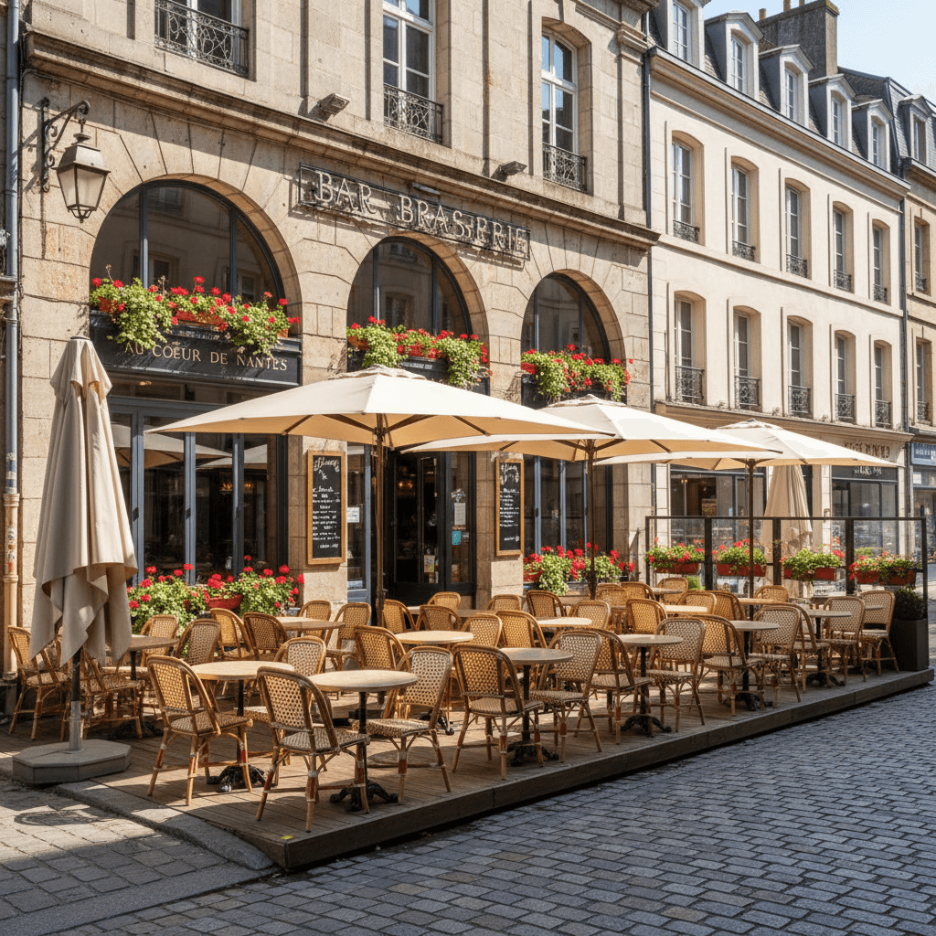 Bar-brasserie à Nantes : terrasse - licence IV