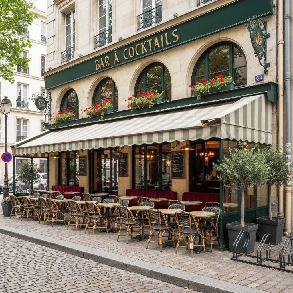 Bar-brasserie 60m² à Lyon : terrasse - licence IV