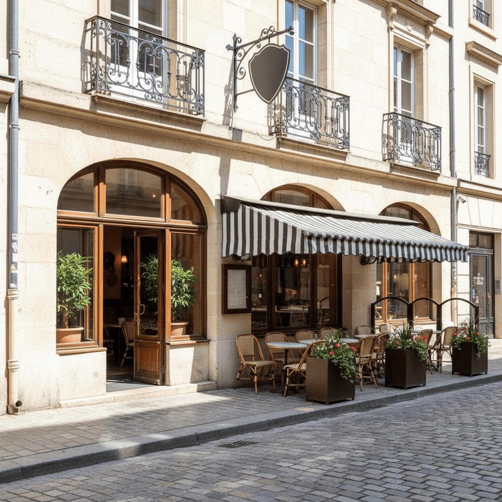 Restaurant 90m² à Reims : terrasse - licence IV