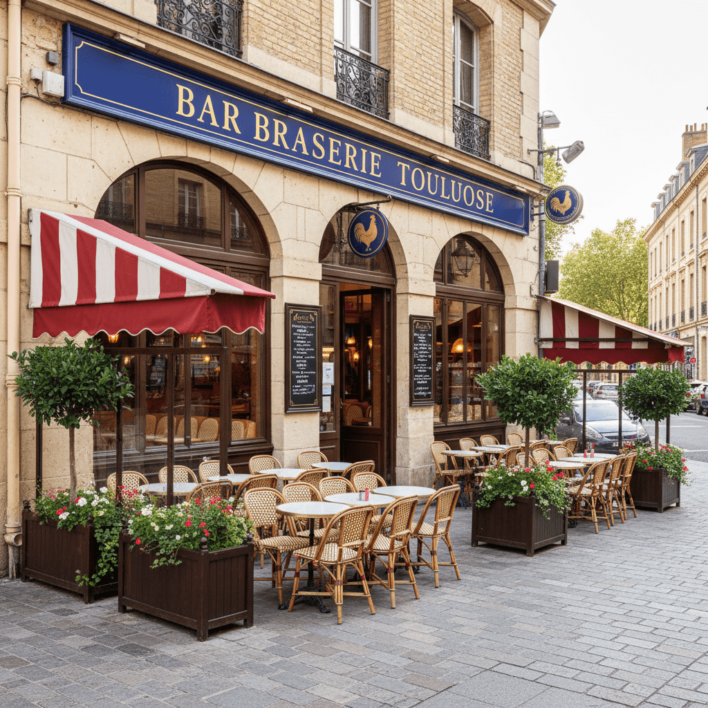 Bar-brasserie à Toulouse : terrasse - licence IV