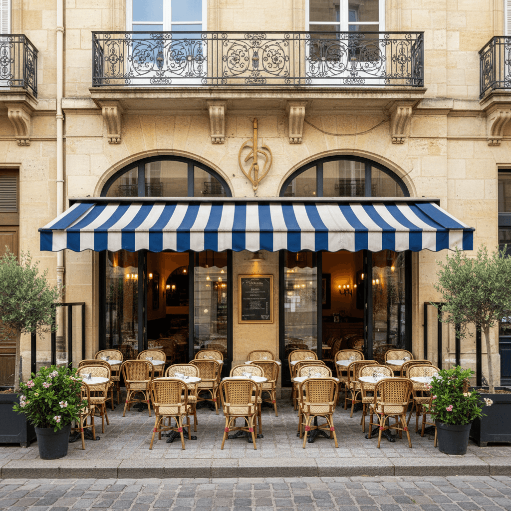 Restaurant 80m² à Bordeaux : terrasse - licence IV