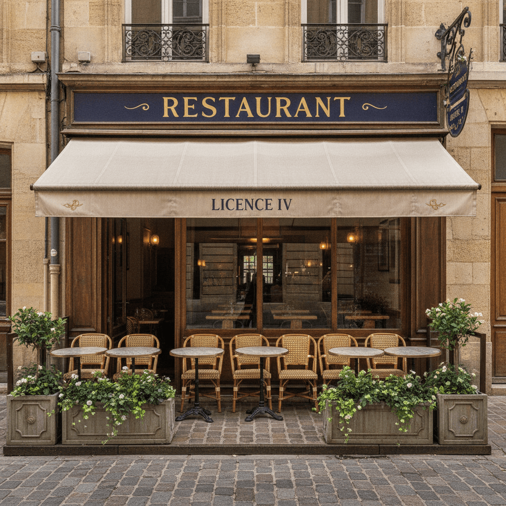 Restaurant à Bordeaux : terrasse - licence IV