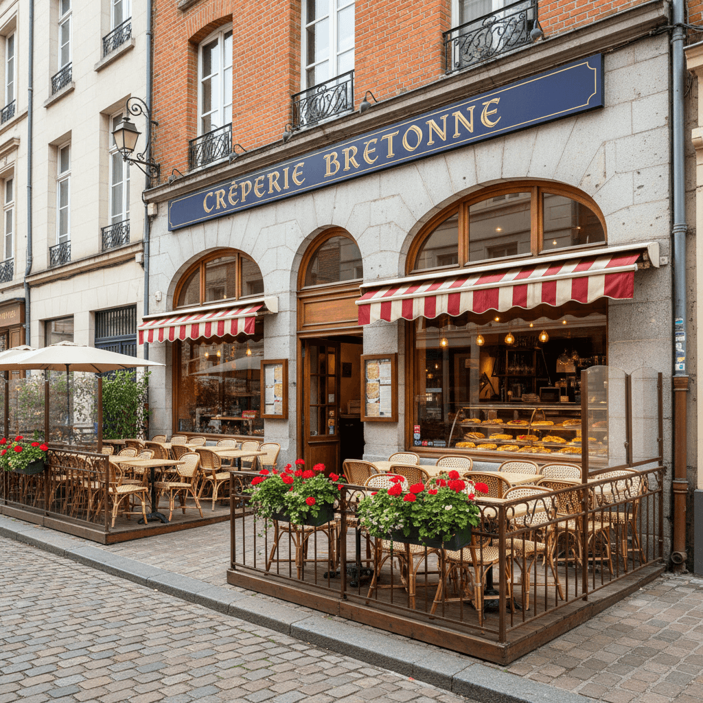 Restaurant à Lille : terrasse - climatisation