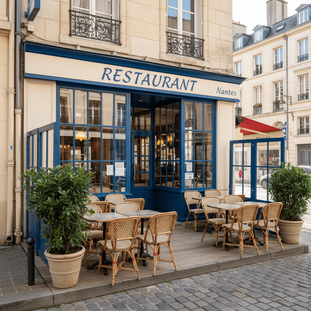 Restaurant 80m² à Nantes : terrasse - extraction