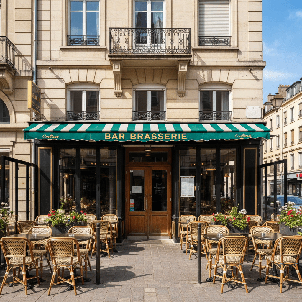 Bar-brasserie 70m² à Lyon : terrasse