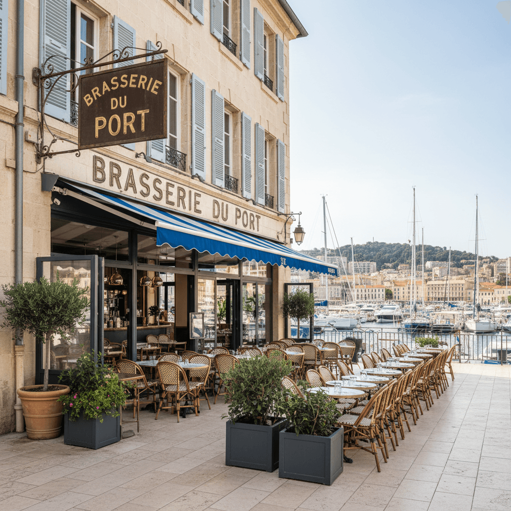 Bar-brasserie à Toulon : terrasse - licence IV
