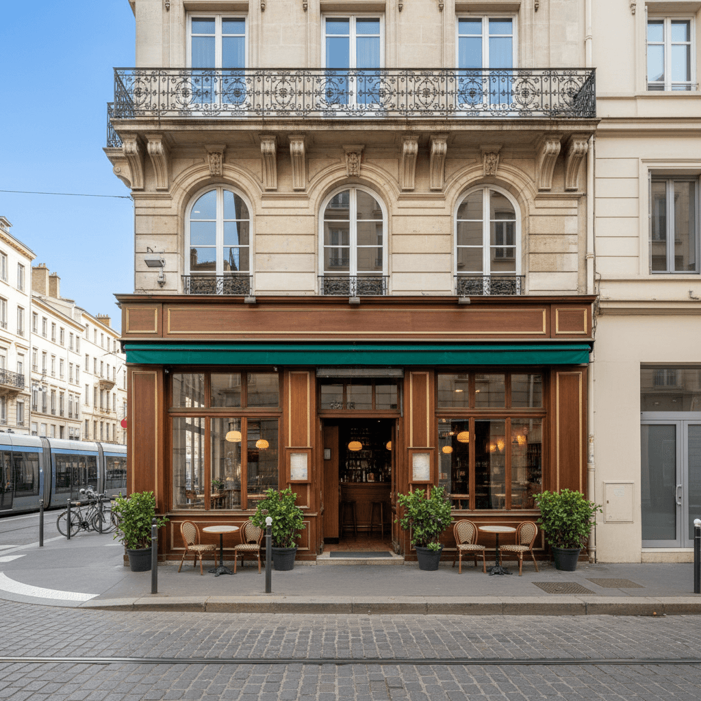 Restaurant 130m² à Lyon : terrasse - licence IV