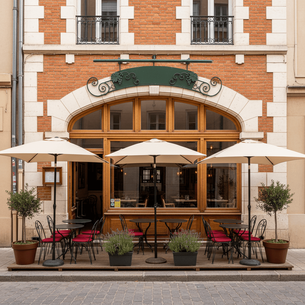 Restaurant 120m² à Toulouse : terrasse - licence IV