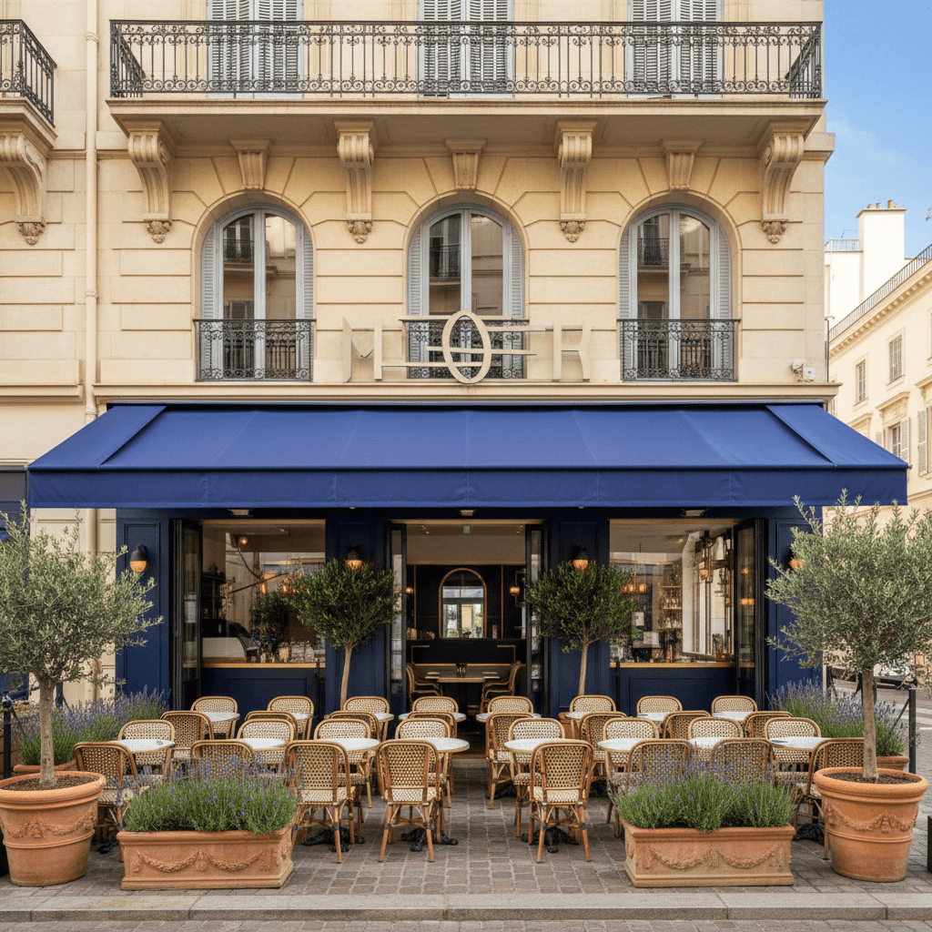 Restaurant 125m² à Nice : terrasse