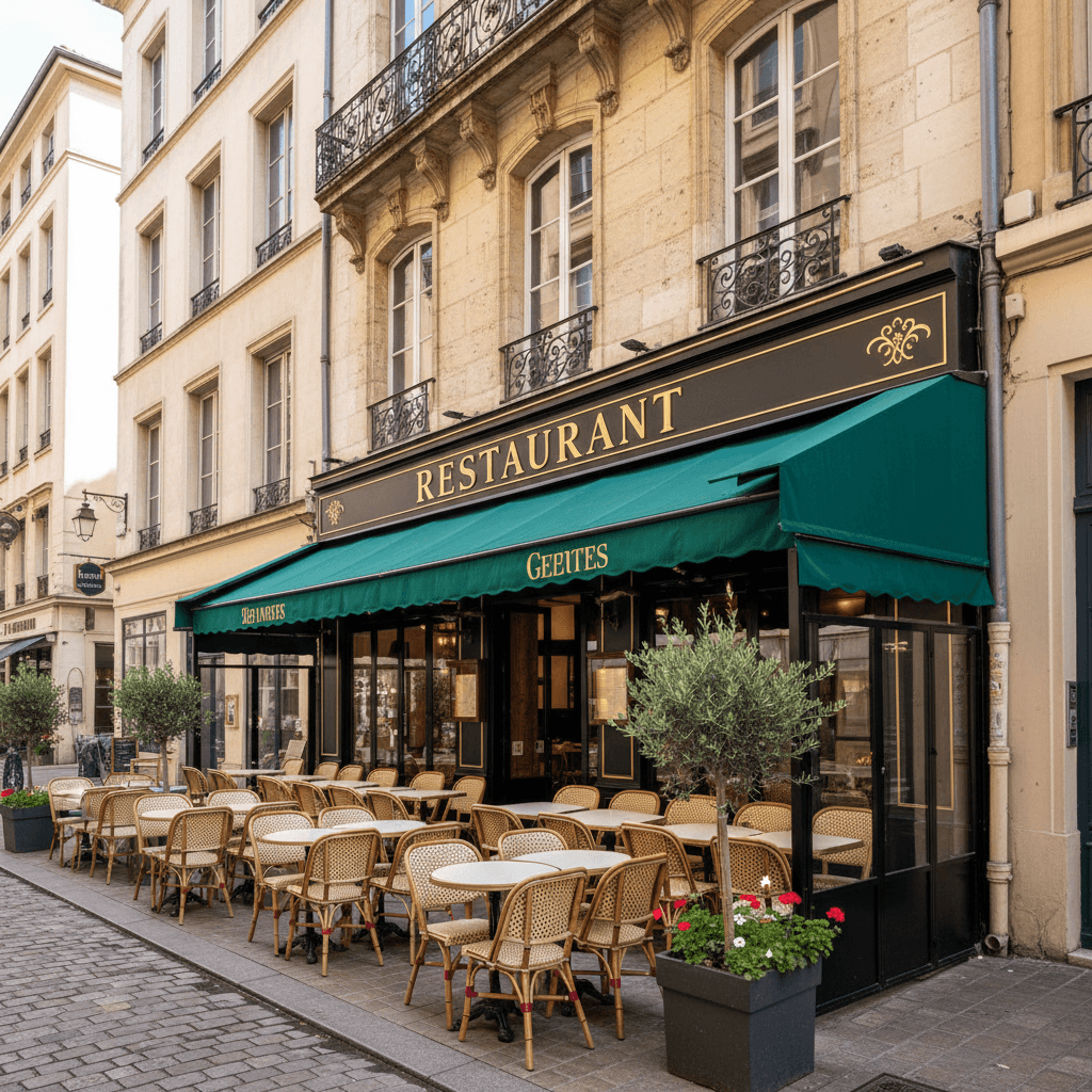 Restaurant 195m² à Lyon : terrasse - extraction